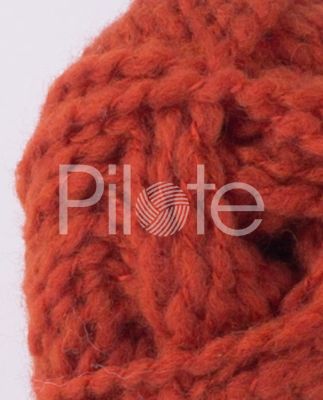 Jemná priadza na pletenie Phil Wavy Potiron - Hnedočervená