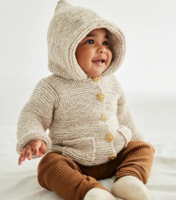 Detský kabátik BRADLEY - návod na pletenie