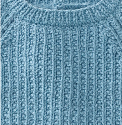 Pletený dojčenský reklík z jemnej detskej priadze Phil LAMBSWOOL.