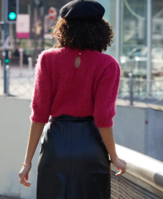 Malé retro - pulóver s trojštvrťovým rukávom z jemnej priadze Phil Beuagency