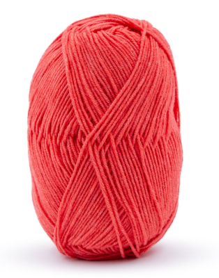 Mäkká priadza na pletenie a háčkovanie Phil CABOTINE 3, farba Orange Sanguine - oranžová