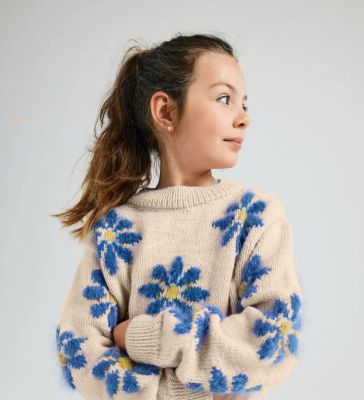 Dievčenský pulóver TATIANA - návod na pletenie