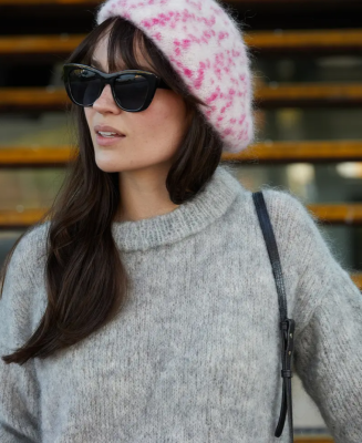 Dámska baretka LEO - návod na pletenie