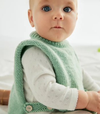 Detská vesta BAYAN - návod na pletenie