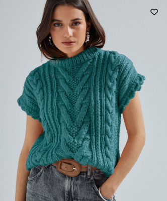 Pulóver ÁGNES - návod na pletenie