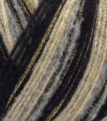 Viacfarebná priadza s efektným melírovaním Phil Star Concept, farba Noir - čierna.