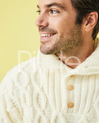 Pánsky trucker pulóver.Pánsky trucker sveter z vlny MAGIC+