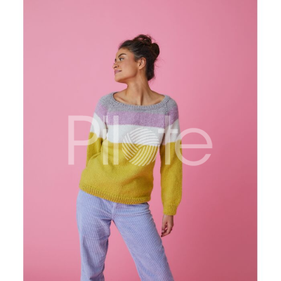 Dámsky pulóver Lizea - návod na pletenie