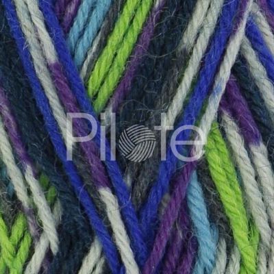 Ponožková vlna-samovzorovacia Goomy 50 farba Multi Bleu od Bergere de France - detail klbka