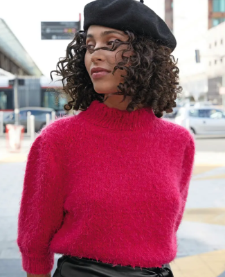 Malé retro - pulóver s trojštvrťovým rukávom z jemnej priadze Phil Beuagency