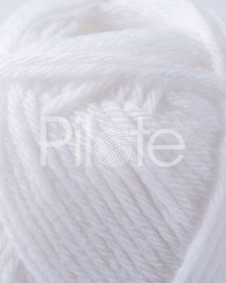 mäkká, jemná priadza na pletenie a háčkovanie Phil Partner 3.5, farba Blanc