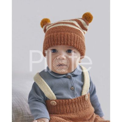Páskovaná čiapočka - návod na pletenie