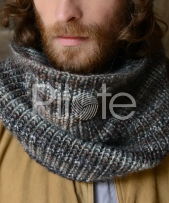 Pánska čiapka a nákrčník - návod na pletenie