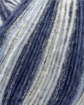 Viacfarebná priadza s efektným melírovaním Phil Star Concept, farba Bleu - modrá
