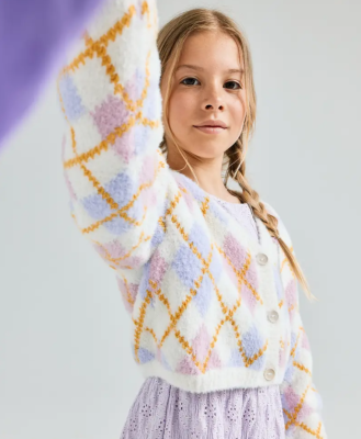 Dievčenský sveter Tiffany - návod na pletenie