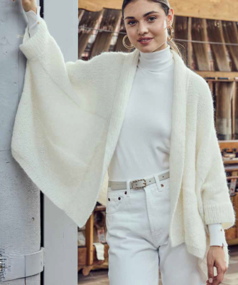 Sveter BRIGITTE - návod na pletenie