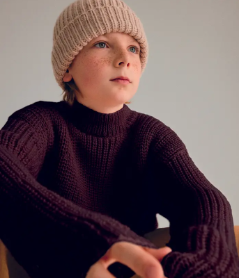 Módny pulóver z jemnej detskej priadze Phil CARESSE.