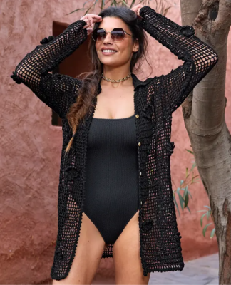 Háčkovaná košeľa Fany