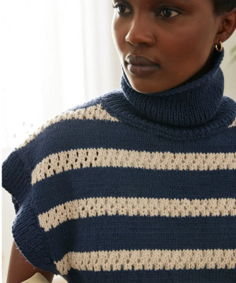 Námornícky pulóver s krátkym rukávom z čistej bavlny Phil LOVE COTON.