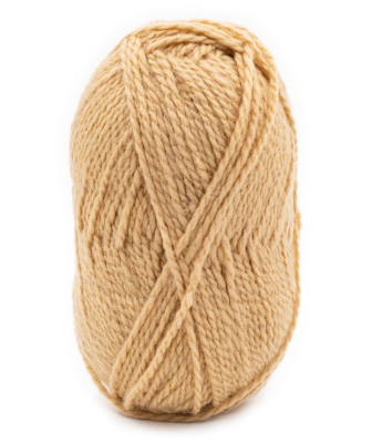 Mäkká, nadýchaná priadza Phil LOOPING, farba Camel - hnedá.