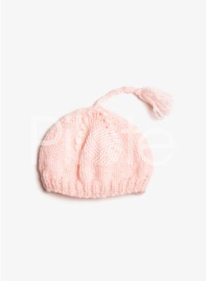 Pletená baretka pre malé parádnice.