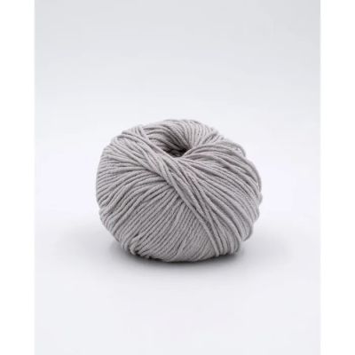 Mäkká priadza s bavlnou Phil Cabotine, farba Ecume - sivá