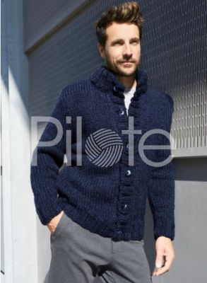 Pánsky sveter so stojačikom - návod na pletenie