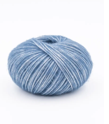 Mäkká viskózová priadza s kovovým leskom Phil IRISE, farba Jeans.