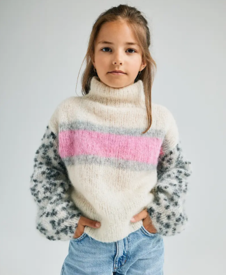 Dievčenský pulóver TANIA - návod na pletenie
