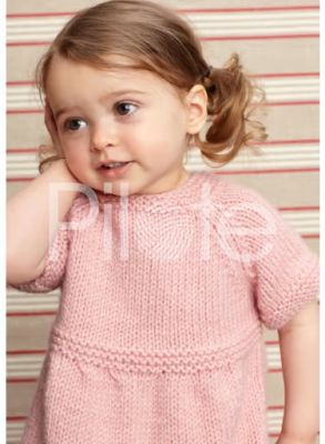 Krásne a pohodlné šatočky pre vašu ratolesť! Model odporúčame upliesť z vlny MAGIC+ od výrobcu Bergere de France.