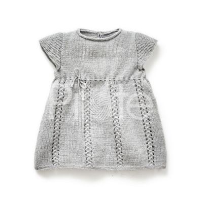 Pletené detské šatičky v RETRO štýle z veľmi mäkkej detskej priadze Phil SUPER BABY, od francúzskeho výrobcu PHILDAR.