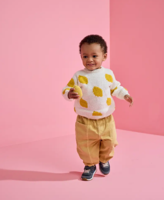 Detský pulóver s citrónmi - návod na pletenie