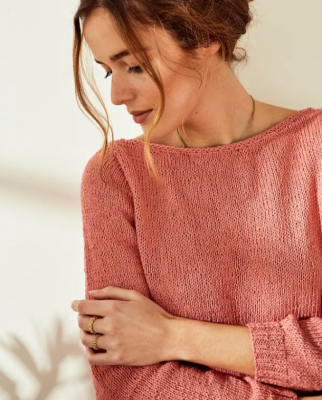 Dámsky pulóver Paulína Zelený - návod na pletenie