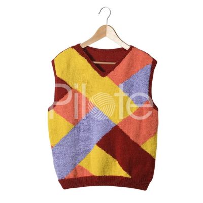 Retro - úlet! Dámska pletená vesta.