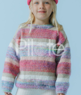 Dievčenský pulóver Ramona - návod na pletenie