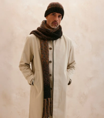 Pánska čiapka a šál ROHAN - návod na pletenie