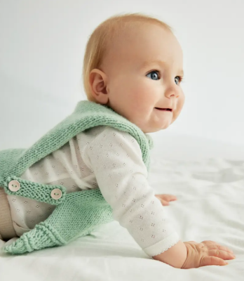 Pohodlná vestička pre najmenších z jemnej detskej vlny Phil PARTNER 3,5 farba Opaline.