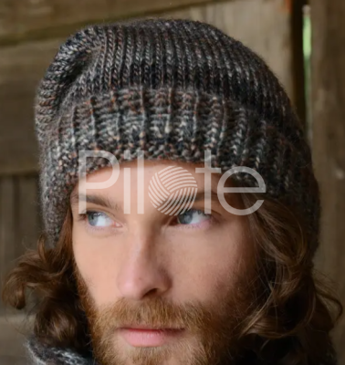 Pánska čiapka a nákrčník - návod na pletenie