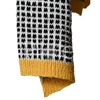 Pánsky šál a čiapka so žakárovým vzorom z priadze Pingo FIRST.