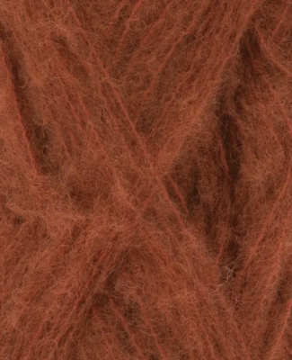 Ľahká, jemná mohérová priadza Phil Light, farba Acajou - hnedá