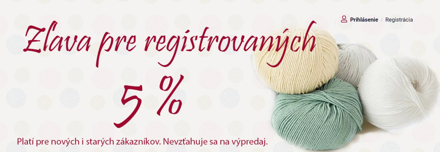 5% za registráciu