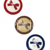 Gombík s mašličkou Modrý