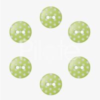 Gombík s bodkami Zelený
